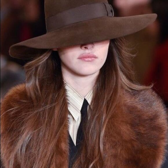 Ralph Lauren Collection * Sable Brown Opossum Collar - Picture 1 of 16